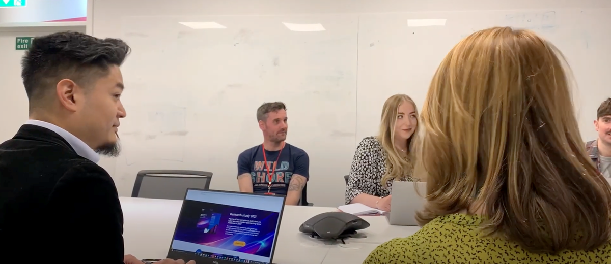A sustainability project meeting between Nexer Digital and NCC